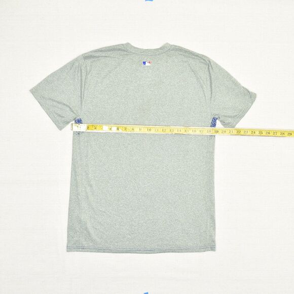 Nike Men T Shirt Short Sleeve Polyester Gray Size M Dri Fit Texas Rangers MLB - Picture 4 of 8
